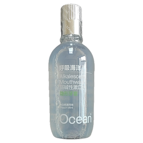 【到27年2月】呼吸海洋弱碱性漱口水白桃薄荷味【500ml】