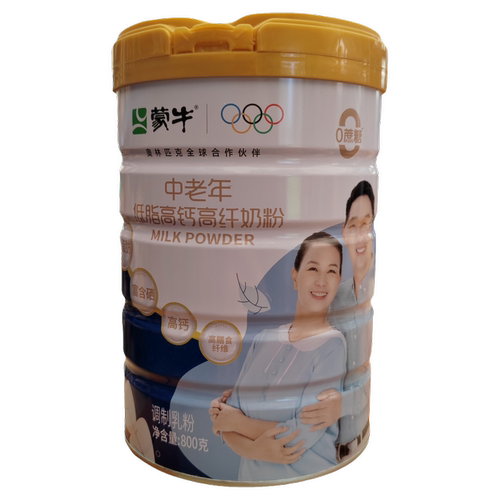 【到28年1月】蒙牛中老年低脂高钙高纤奶粉【800g】