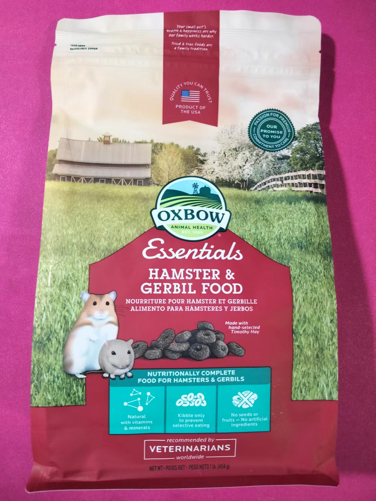 OXBOW爱宝鼠粮草圈合成粮拆分装