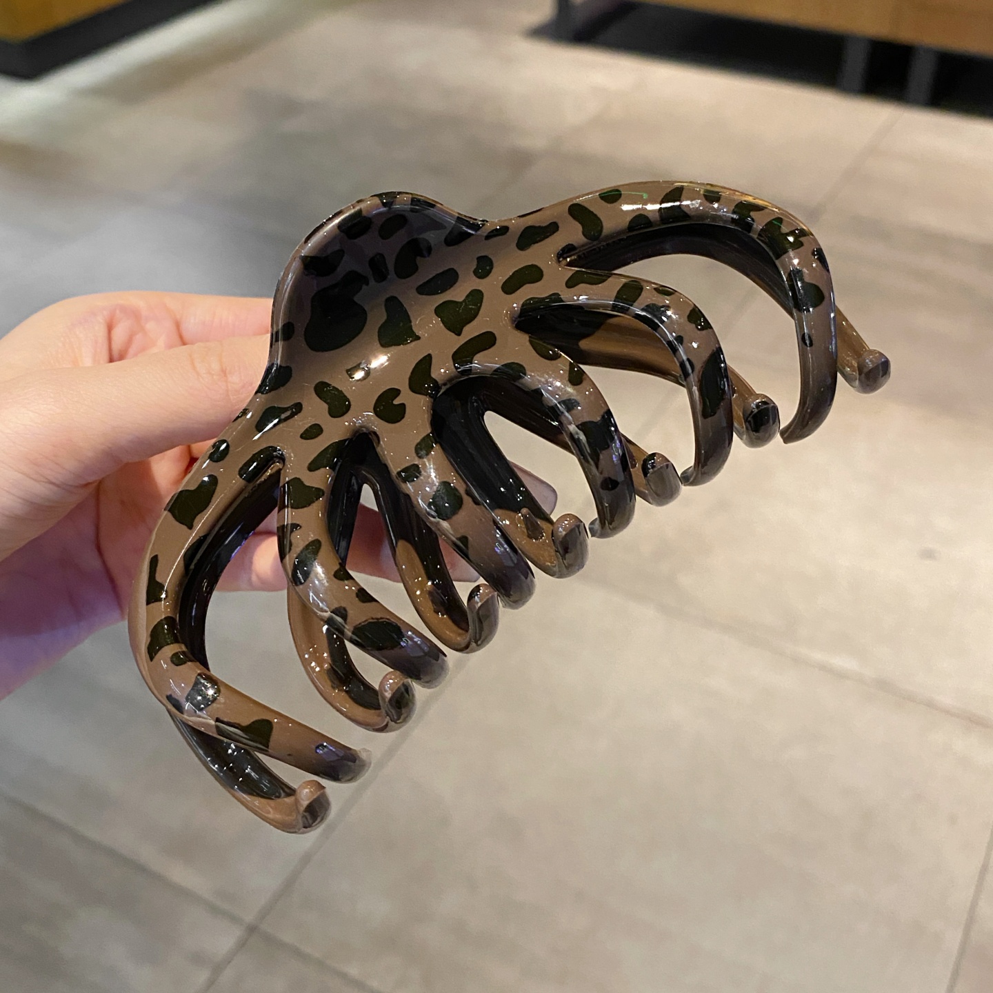 气质时尚豹纹抓夹2025新款发饰