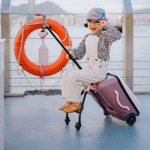 迈古micro儿童行李箱20寸拉杆箱可坐骑可登机静音万向轮登机箱