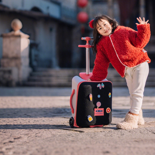 迈古micro儿童行李箱20寸拉杆箱推车二合一可登机万向轮登机箱