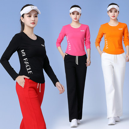 2025广场舞服装新款夏季运动短袖上衣中老年女跳健身操舞蹈衣服