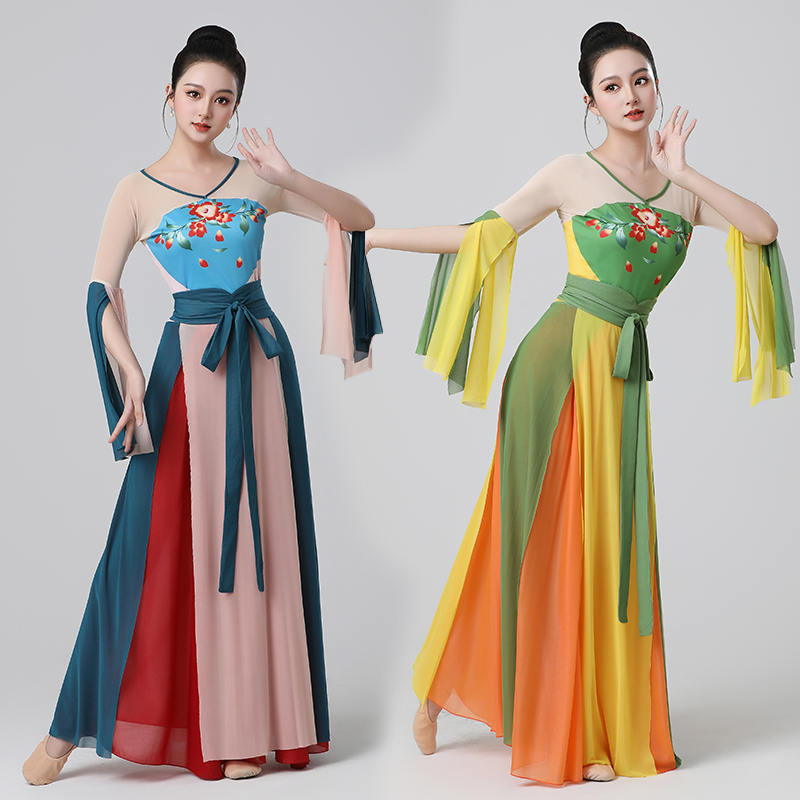 2025新款古典舞敦煌飘逸演出服女