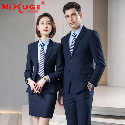职业商务西装面试正装销售工作服