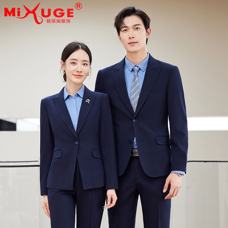 秋季商务职业西装套装售楼部物业工作服酒店经理律政正装面试西服