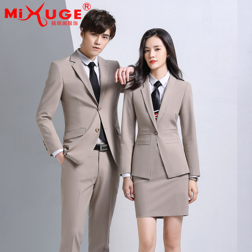 男女同款西装套装房地产工作服