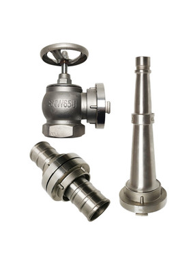 304不锈钢消防内扣接口KD65水枪KYM65消防火栓SN5065闷盖阀门KN65