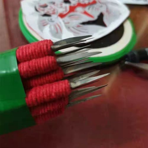 蔚县剪纸专业剪纸工具刻刀剪刀腊板宣纸手工剪纸学生专用刻纸套装