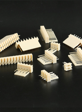 KF2510接插件直针插座胶壳簧片 2/3/4/5/6/8-12P间距2.54mm拔插式