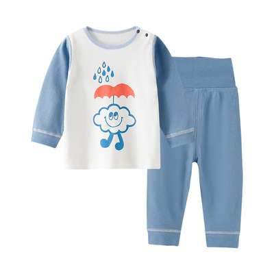 宝宝纯棉内衣秋衣秋裤分体套装