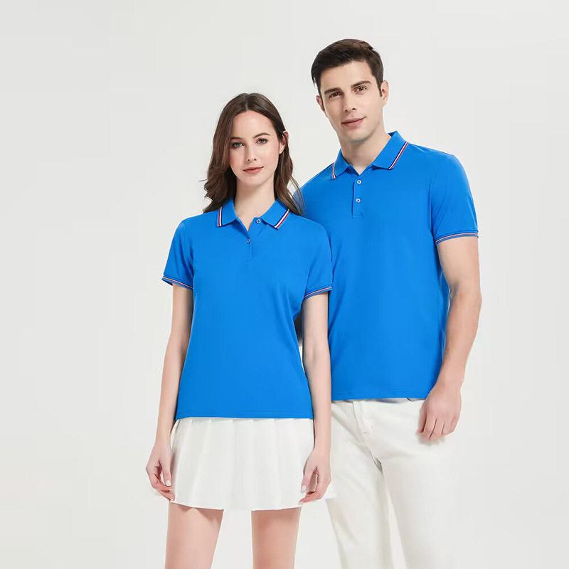 极速定 制logo男式Polo衫纯色时尚短袖夏季翻领酒店工作服t恤