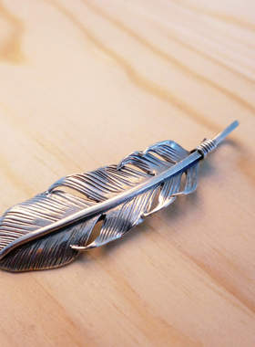 z-native原first arrows雕金师独立品牌手工孔雀羽素羽吊坠
