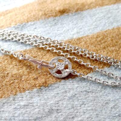 znative原雕金师复古唐草项链