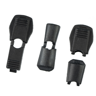 塑料鞋带绳带齿尾夹纽扣 辅料鞋子懒人松紧带伸缩止滑调节穿绳扣