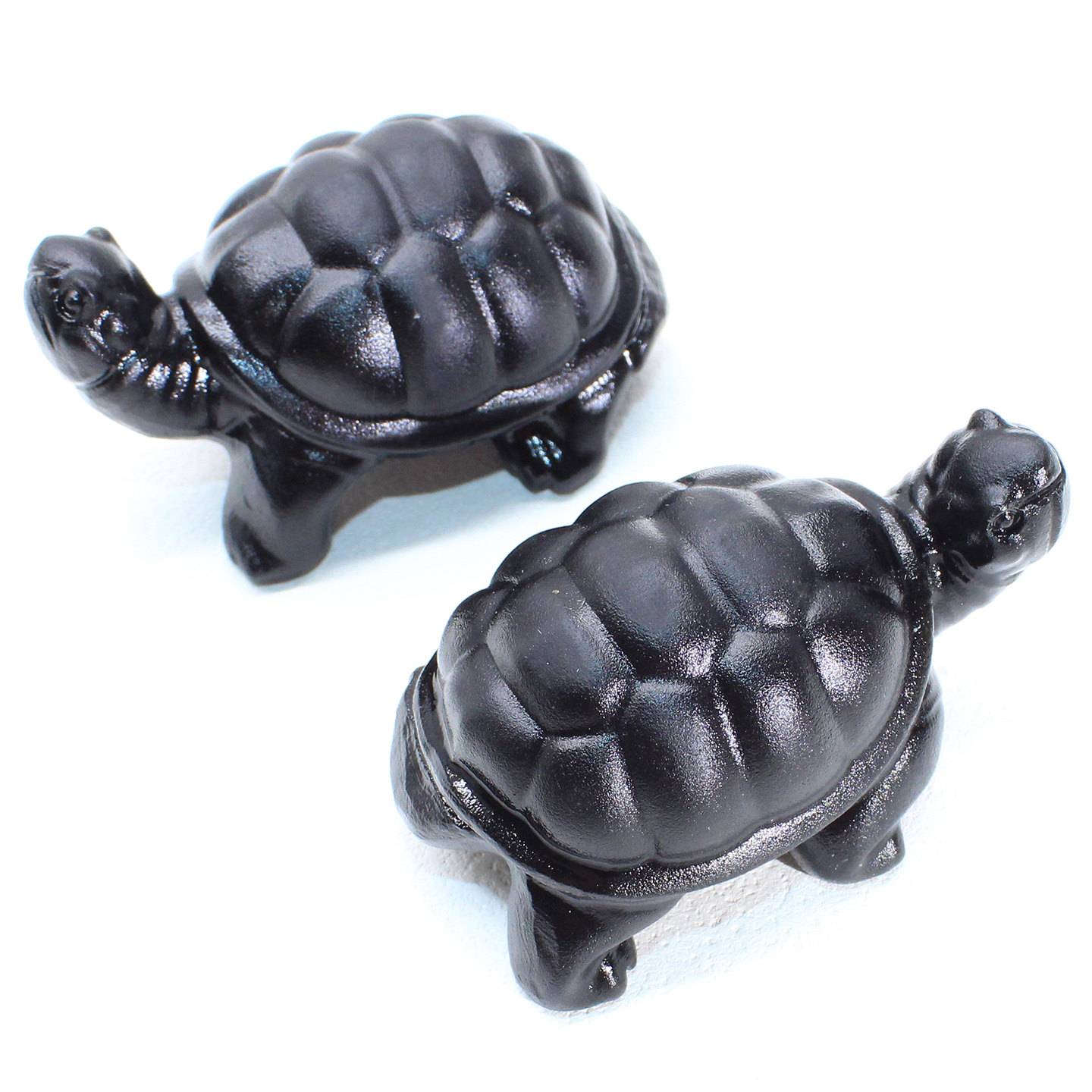 如鸿天然黑曜石原石摆件雕刻件水晶小乌龟家居风水鱼缸装饰石头