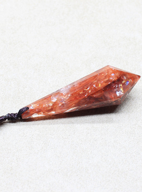 如鸿天然水晶灵摆吊坠男女款项链