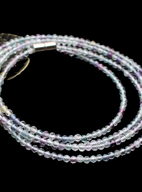 如鸿女萤石多圈水晶手链