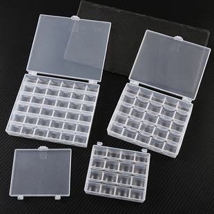 缝纫机梭心收纳盒 25格底线锁芯梭子 平车梭芯工业机梭芯收纳盒