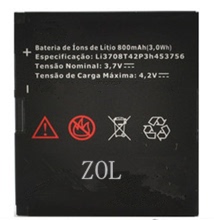 U200 ZOL A833 S200 F233手机电池 中兴Li3708T42P3h453756电池