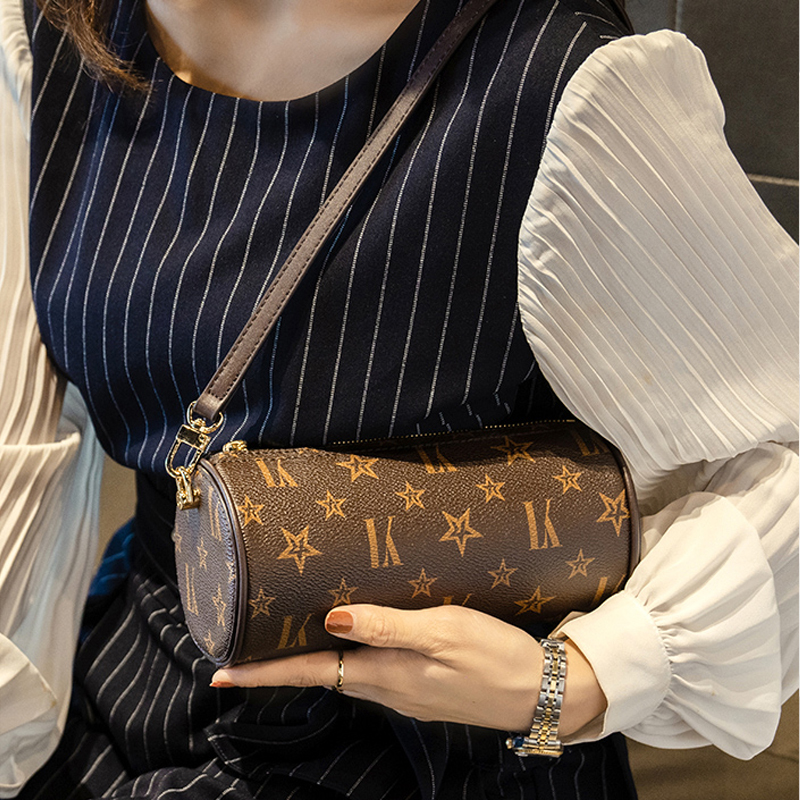 小包包女2025新款lk链条圆筒枕头包高级感时尚小众迷你单肩斜挎包