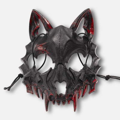 流血猛虎半脸骨面具二次元