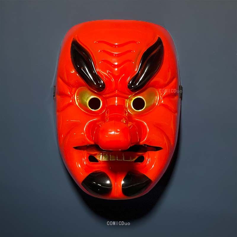 万圣节日本鬼神天狗般若搞怪面具恐怖惊悚成人化妆舞会男道具日式