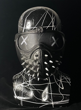看门狗2面具watchdogs游戏周边cos扳手面罩pvc万圣节朋克道具