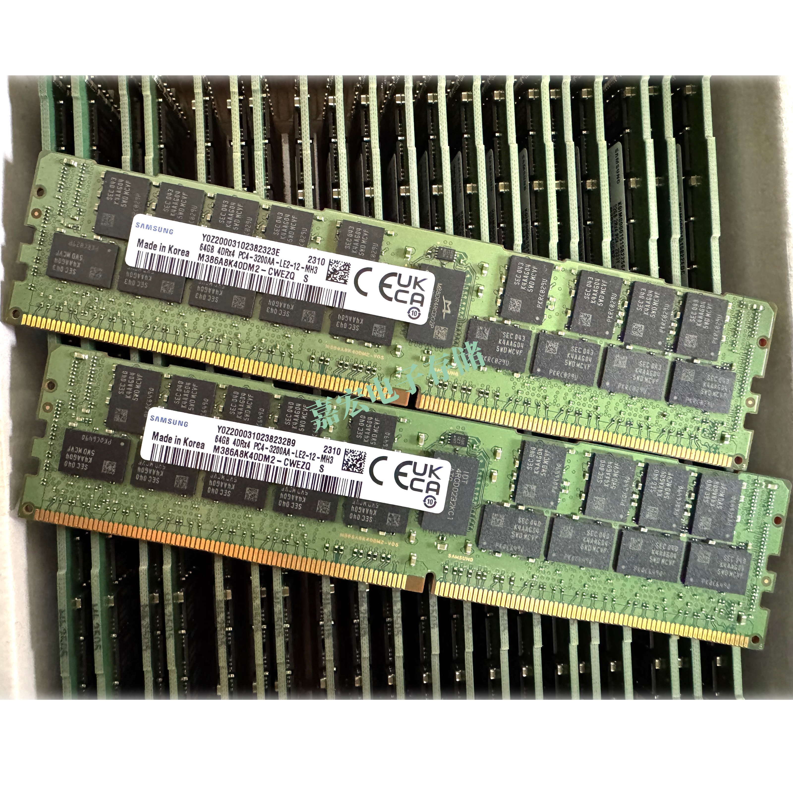 三星 64G 4DRX4 PC4-3200AA-L DDR4 ECC LRDIMM服务器内存条