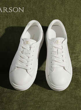 哈森板鞋女鞋2025秋季新款软底透气舒适爆款小白鞋子运动休闲鞋女