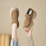 哈森复古厚底增高勃肯鞋女鞋子2026春季新款爆款舒适轻便单鞋