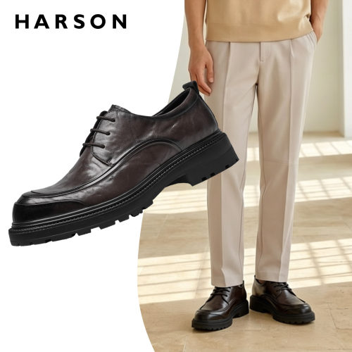 HARSON哈森男鞋商务男士休闲鞋