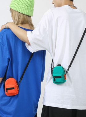 耳机包零钱包挂件嘻哈个性小挎包迷你小包钥匙包卡包潮牌斜挎包