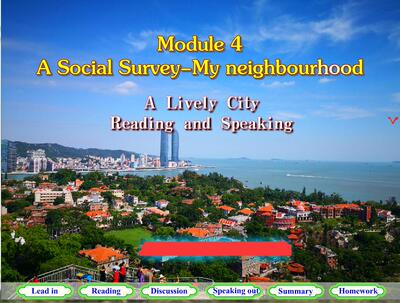 Flash课件高中英语可定制—A Lively City Reading and Speaking