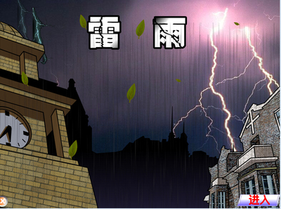 Flash制作课件：雷雨