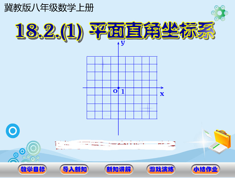 中学数学一致好评Flash课件制作——直角坐标