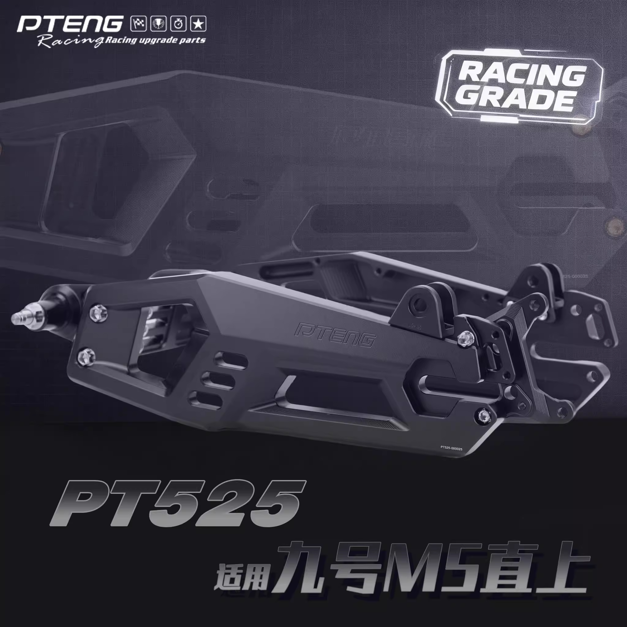 PTENGM5电动车配件适用九号M5100M5125M5200直上平叉PT525210开档