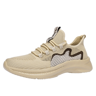 贵人鸟运动鞋女款2025冬季透气网面飞织情侣款男士跑鞋一脚蹬女鞋