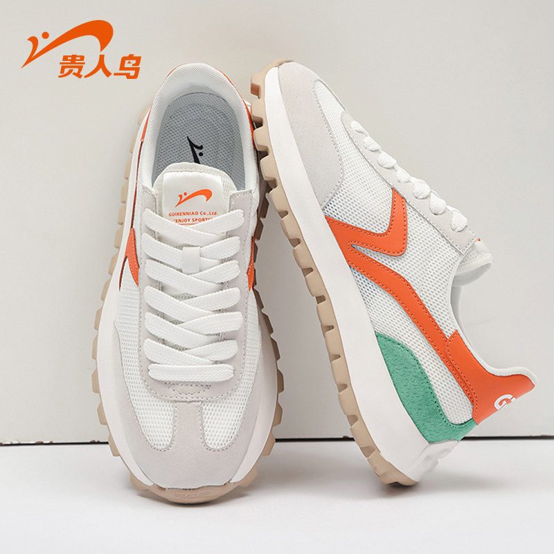贵人鸟轻便运动鞋2026春季透气网面男鞋子新款低帮男士减震阿甘鞋