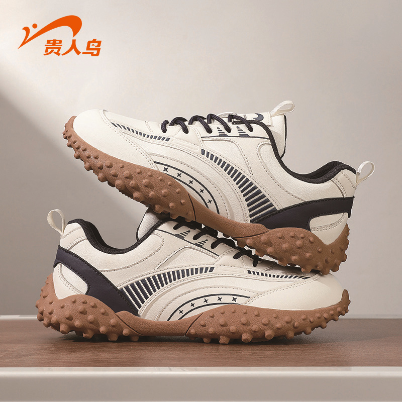 贵人鸟男鞋休闲鞋2025秋季新款轻便软底运动鞋情侣百搭阿甘鞋男款