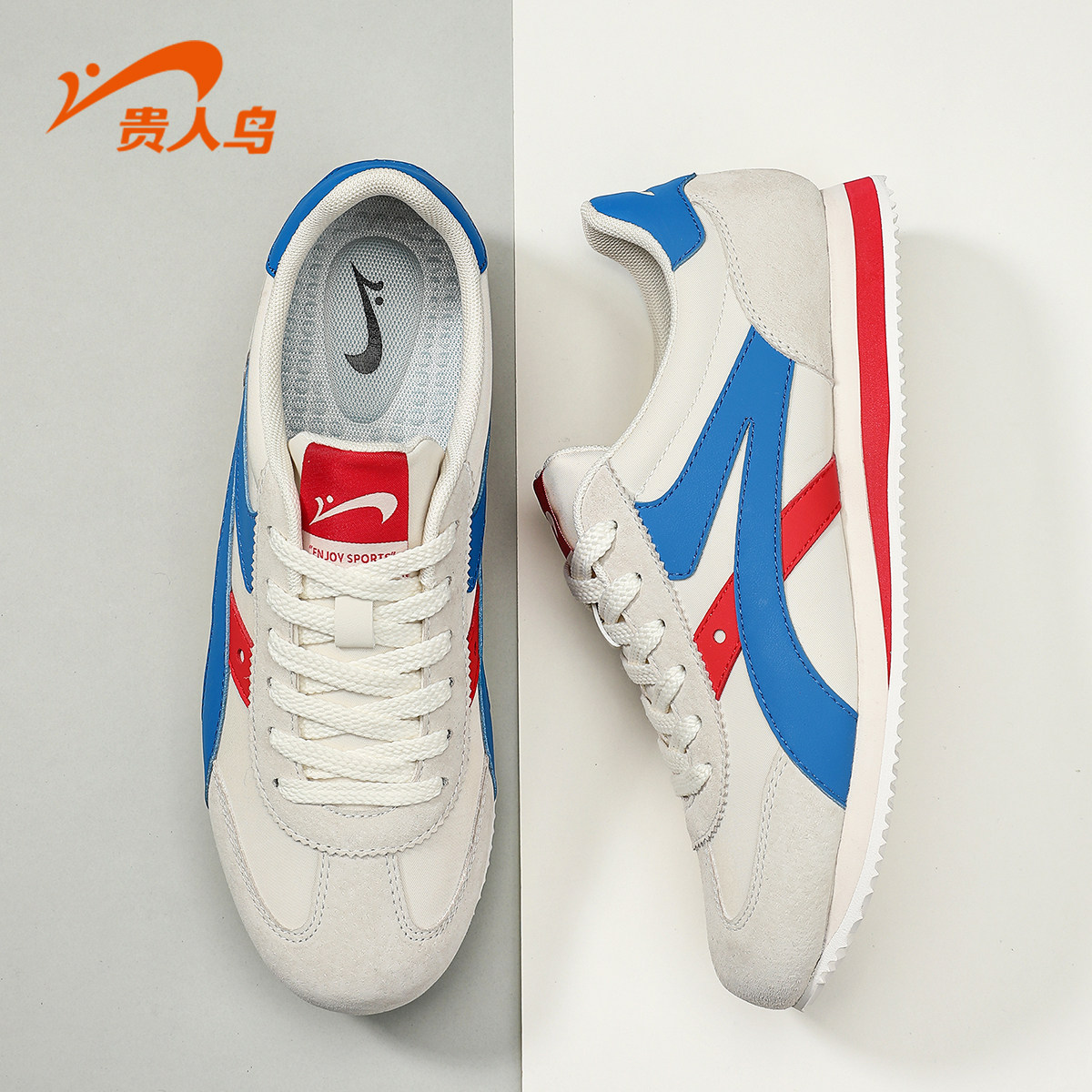 贵人鸟休闲男鞋2025新款冬季透气减震运动鞋子男轻便软底阿甘鞋男