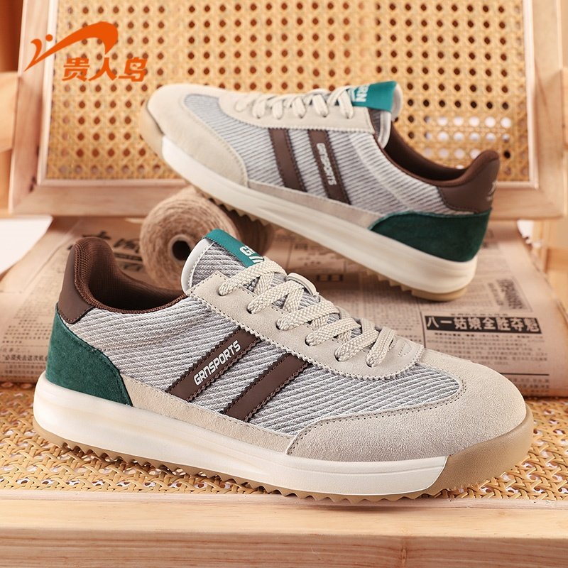 贵人鸟阿甘鞋男2026新款春季透气休闲鞋子男款复古减震男士运动鞋