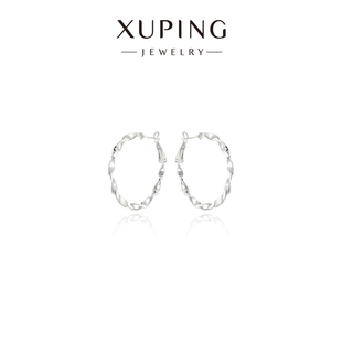 旭平扭纹大耳圈辣妹甜酷时尚个性高级感气质潮流时髦耳扣耳环耳饰