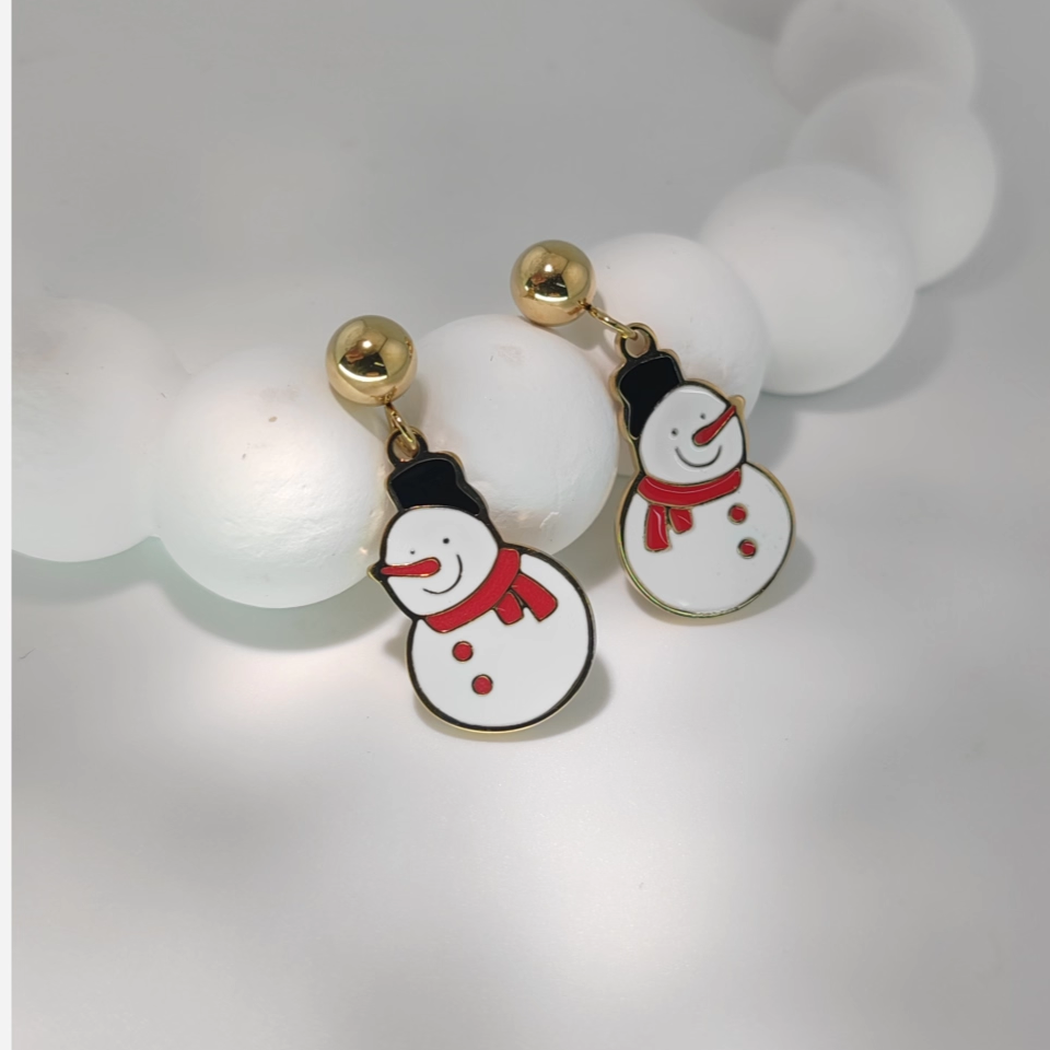 旭平圣诞元素雪人圣诞树冬日新年氛围感耳环耳钉,饰品/流行首饰/时尚饰品新,耳钉,淘宝优惠券,粉丝福利购,淘宝优惠卷