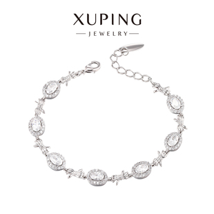 旭平椭圆拼接蝴蝶结手链女款 清冷感手饰 轻奢小众精致微镶易搭时尚