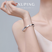 艳艳时尚 简约光面通勤易搭男女可戴手环中性风冷淡风气质手饰手镯
