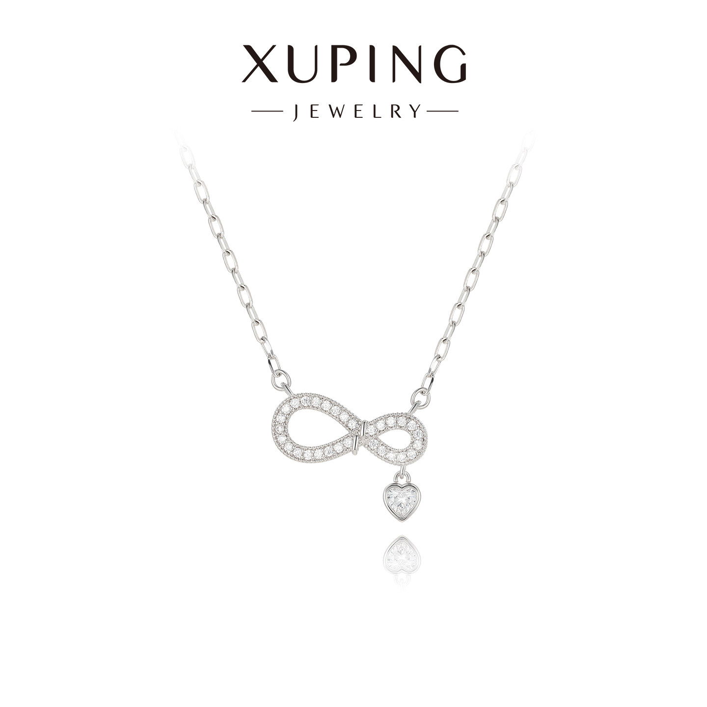 旭平红颜相思泪甜心蝴蝶结项链女高级感时尚精致小众易搭锁骨链女 - 旭平饰品旗舰店出品