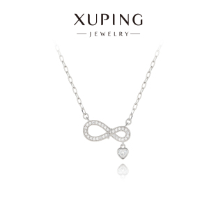 旭平红颜相思泪甜心蝴蝶结项链女高级感时尚 精致小众易搭锁骨链女