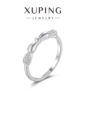 旭平蝴蝶结小码戒指4码5码关节戒尾戒时尚轻奢指环简约ins风尾戒