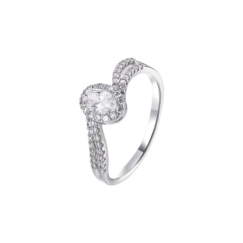 米果日常经典元素时尚蛋面包边气质简约闪亮通勤戒指指环易搭指戒